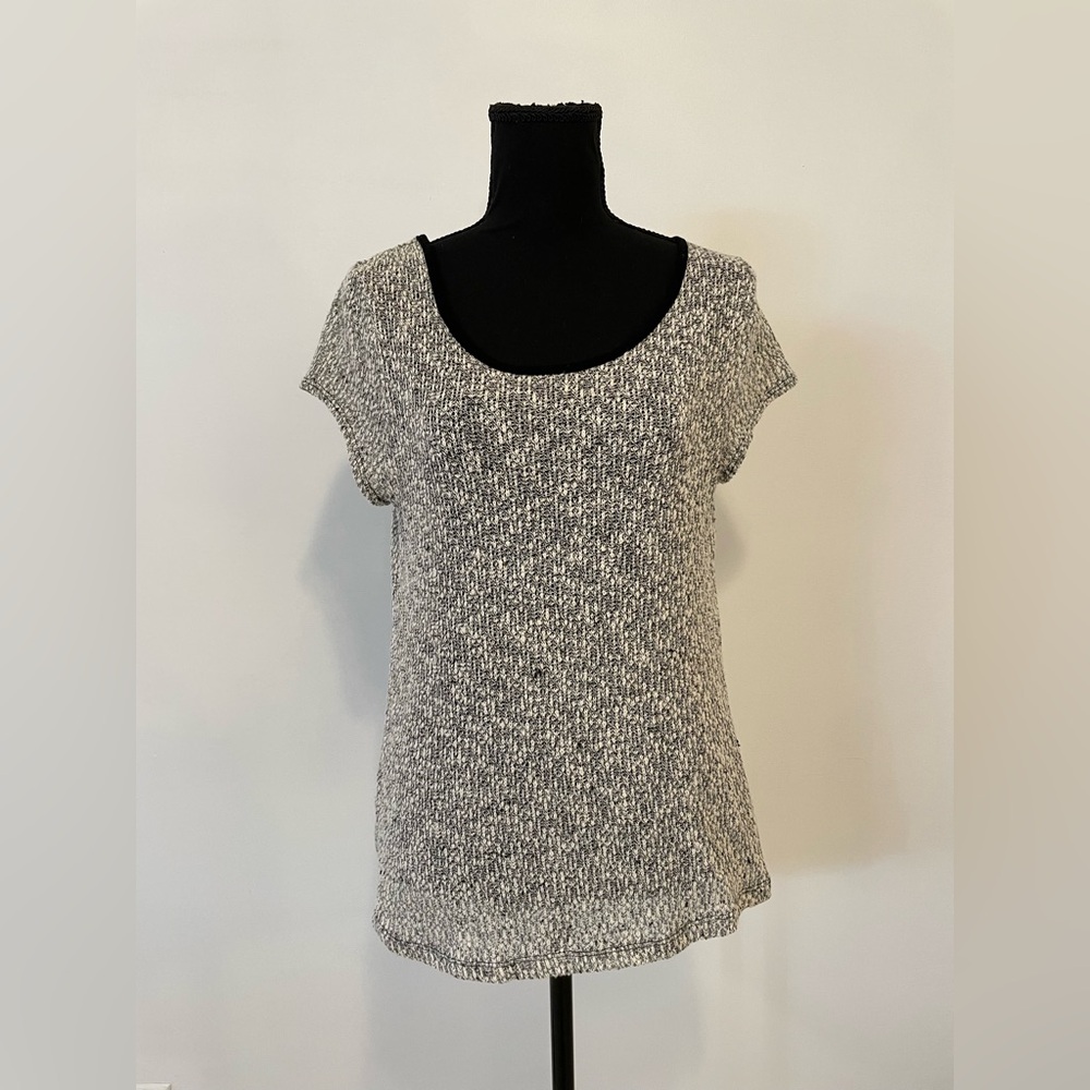 BCX Women's Gray and Black Top